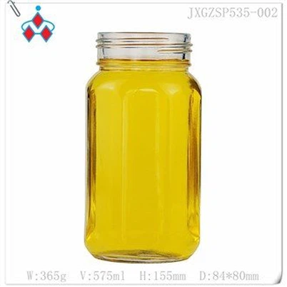 Adakah terdapat balang madu kaca dengan dispenser madu terbina dalam?