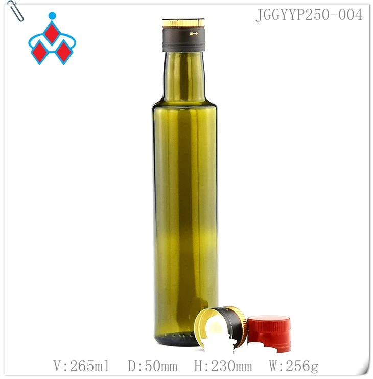 Glass Olive Oil Green Bottle 250ml